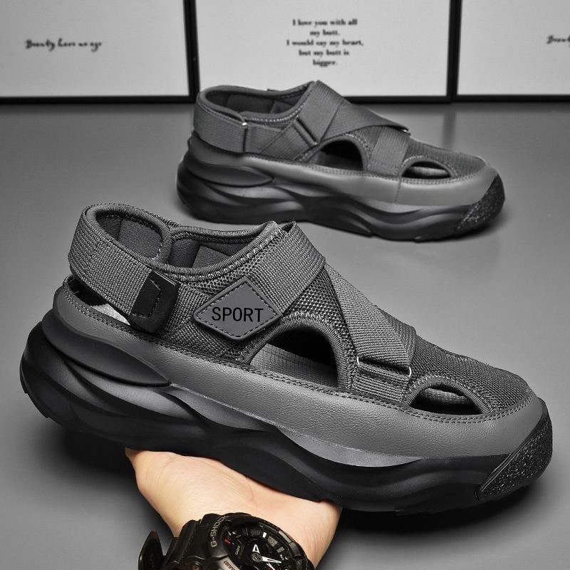 New Summer Outdoor Sports Anti-slip Men' S Casual Sandals Thick Sole Driving Beach Sandals For Men