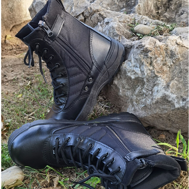 US Hiking Boots Waterproof Leather Combat Desert Boots Tactical Training Shoes for Hunting Climbing Trekking