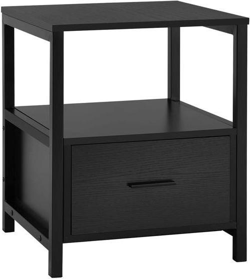 Wholesale Custom White Modern Simplicity Nightstand With Drawer Storage bedroom furniture night stand