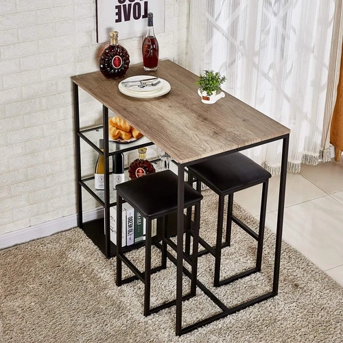 Modern Custom  Wood Metal  Frame Brown Stackable  coffee table living room furniture tea table with storage wood Furniture