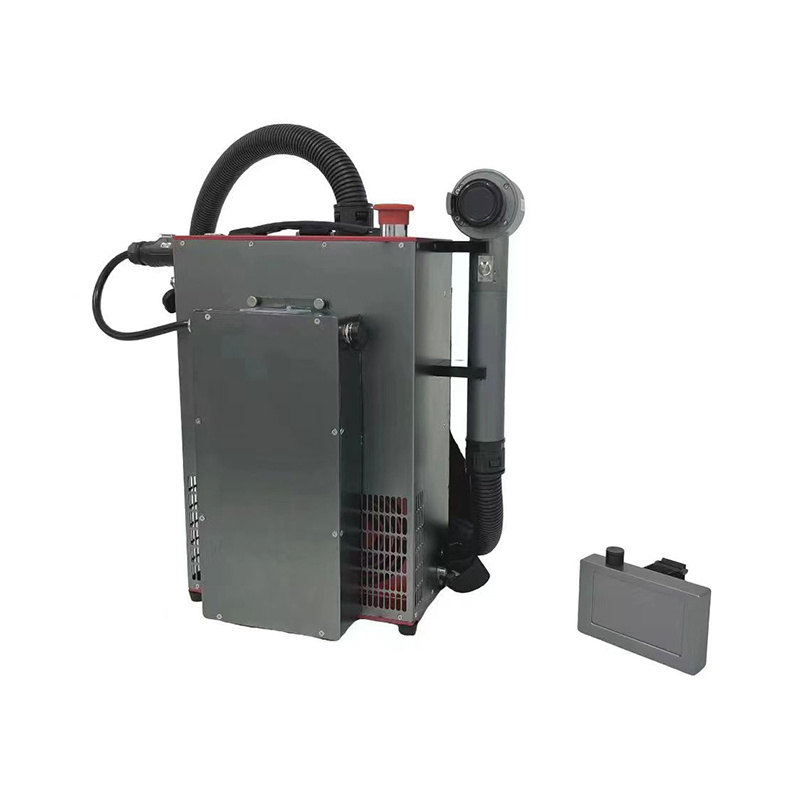 Portable laser rust removal machine oil dust paint laser wood paint remover 100W backpack pulse laser cleaning machine