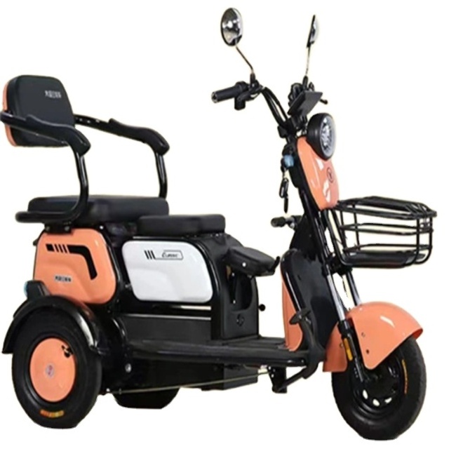 2023 Best 3 Wheel Passenger Tricycle Two Seat 48v Electric Tricycle Bike For Adults And Old People