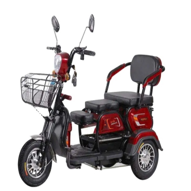 Wholesale High Quality 3 Wheel Adults Battery Powered Electric Tricycles Adultos Three Wheel Triciclo Electrico Trike for Sale