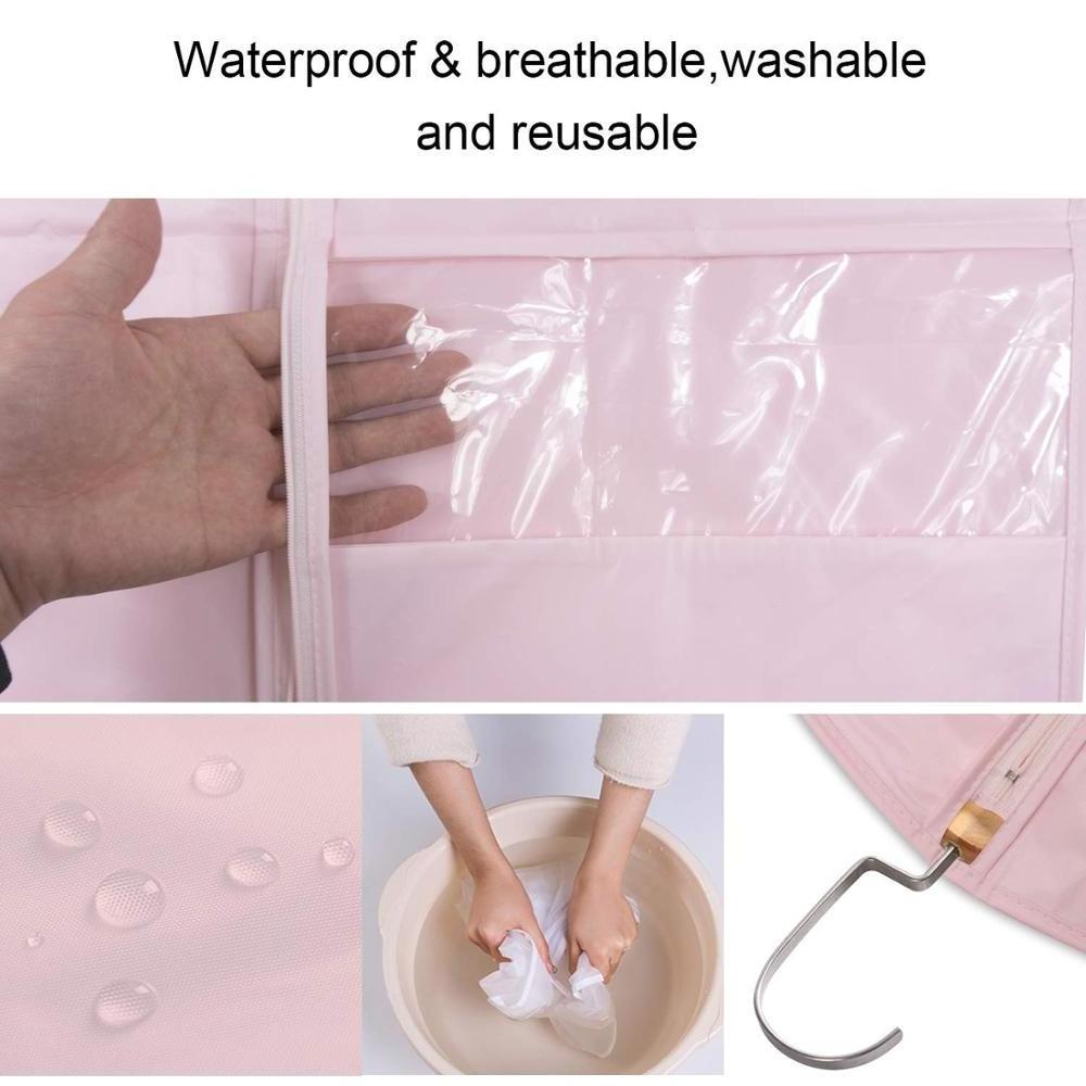 Hanging Clothes Covers Full Zipper Dust Proof Organizer Storage Garment Cover Breathable Bag