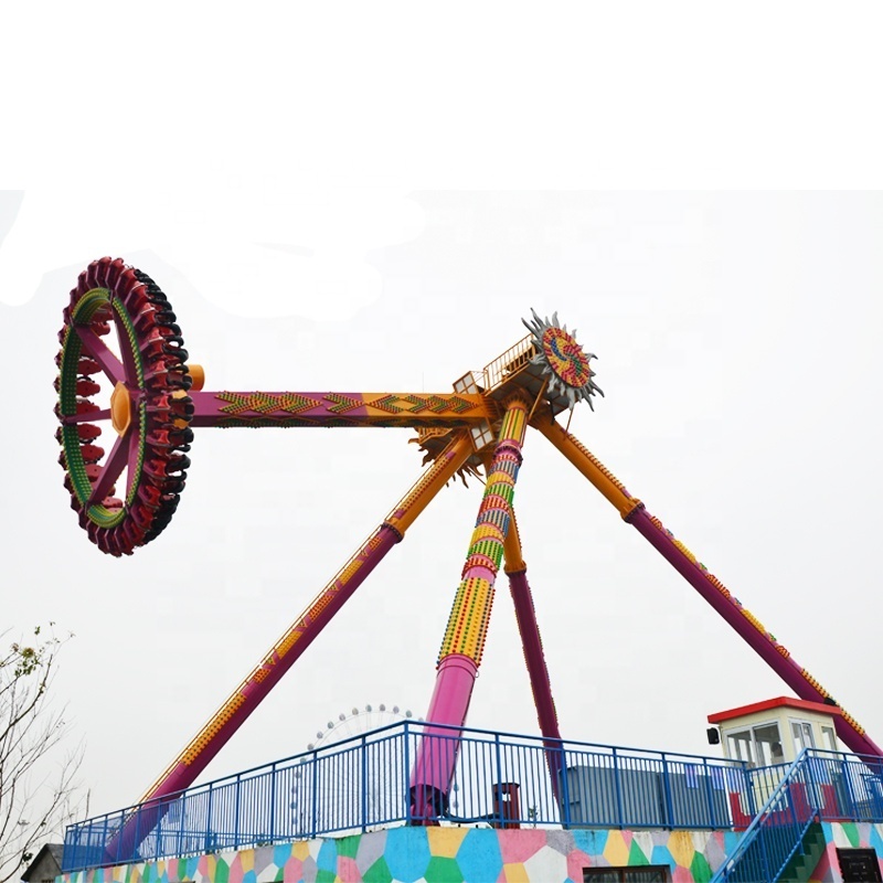 Factory price Thrilling amusement  Park Ride  30 seats big frisbee swing hammer pendulum