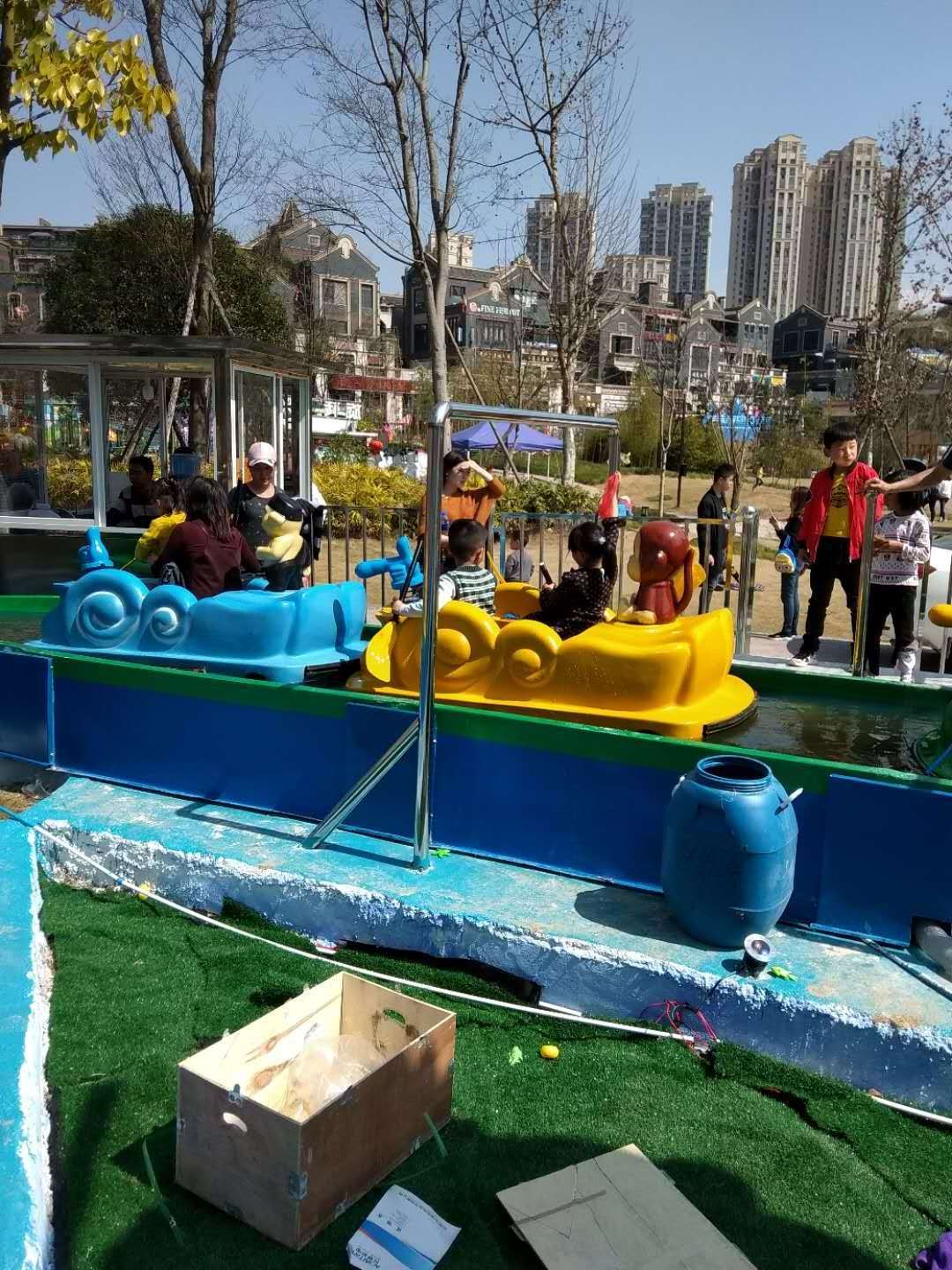 Interesting water roller coaster newest design amusement park rides equipment kiddie roller coaster for sale