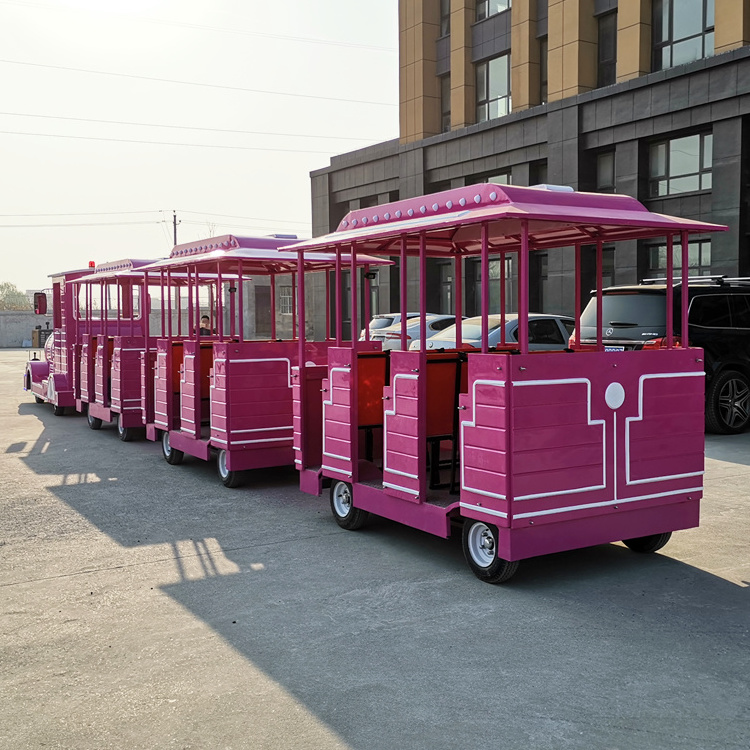 attraction customized interesting popular amusement park rides sightseeing Tourist Road Trackless Train