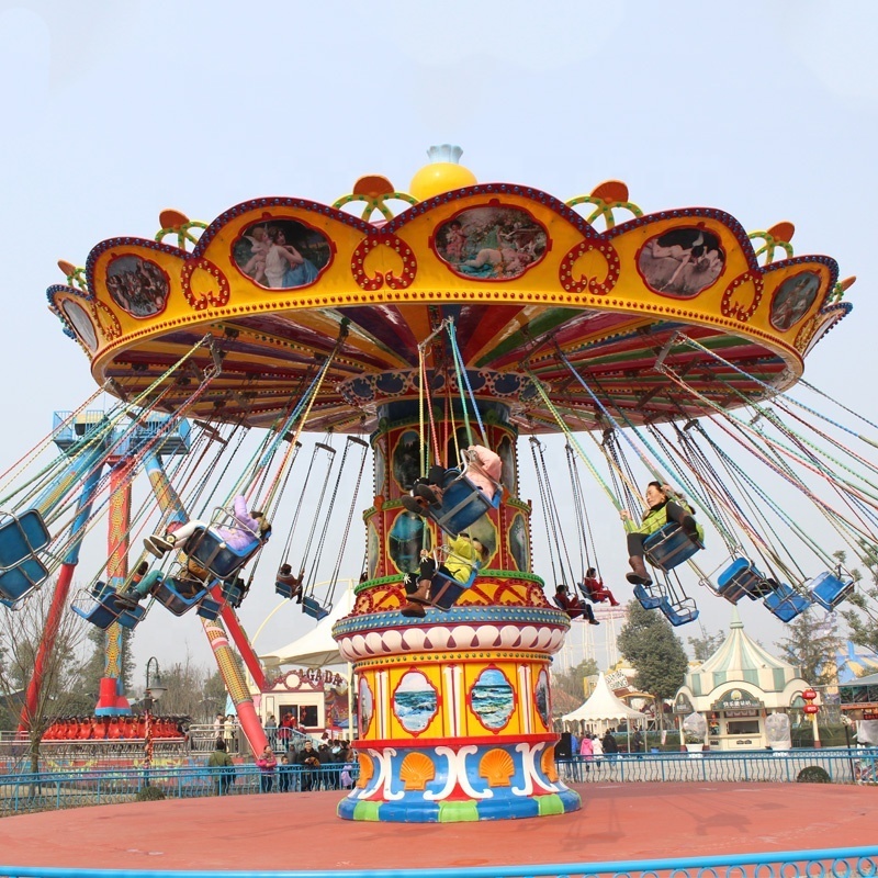 Outdoor Playground Amusement cheap price amusement park rides swing flying chair for sale