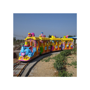 Amusement Park Ride Funfair Mini Kiddie Track Train Ride Small Train For Children