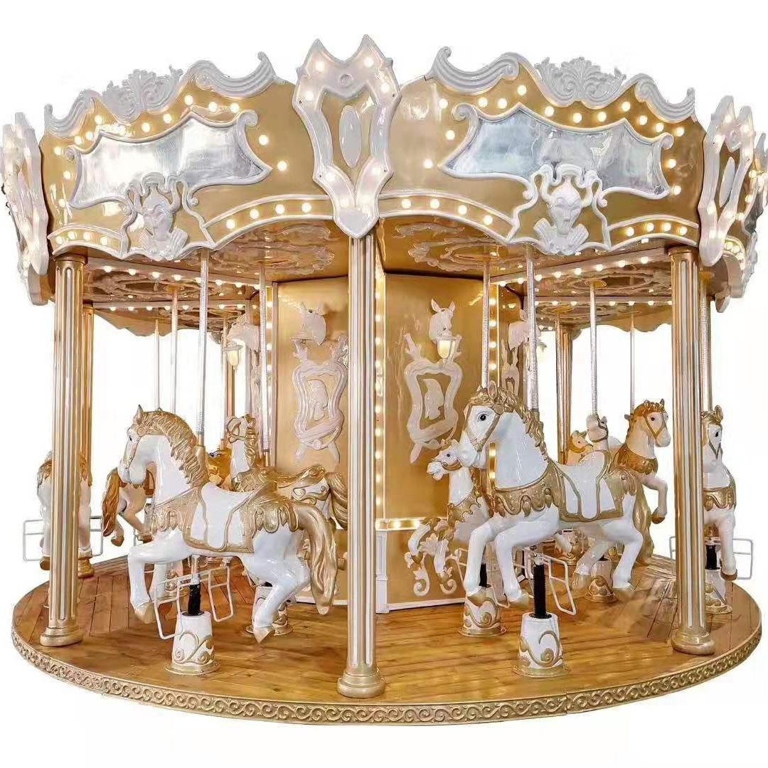 Shopping Mall Ride Amusement machine Small Carousel Merry Go Round ride For Sale