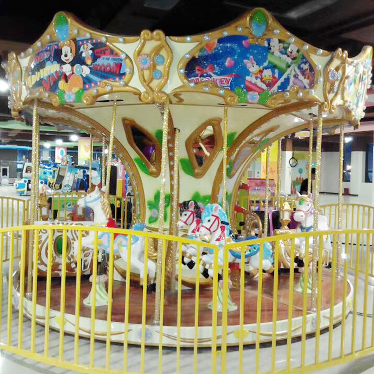 12 seats high quality beautiful popular kids merry go round customized carousel horse for sale