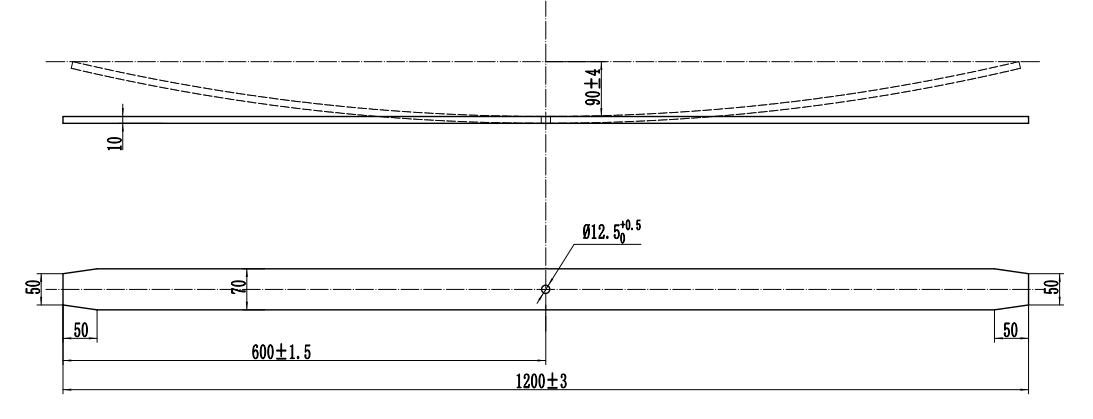 Isuzu npr leaf springs suspension single leaf for truck spare parts