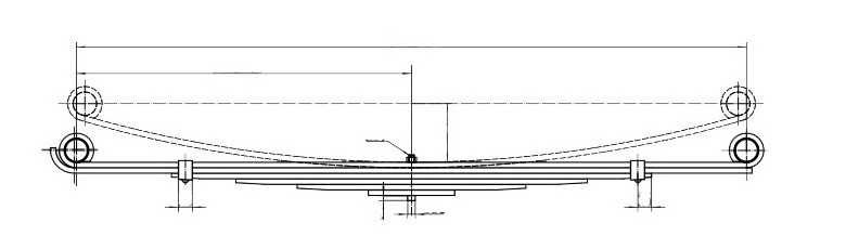 truck parts & accessories leaf spring  1132-00 mitsubishi fuso truck part