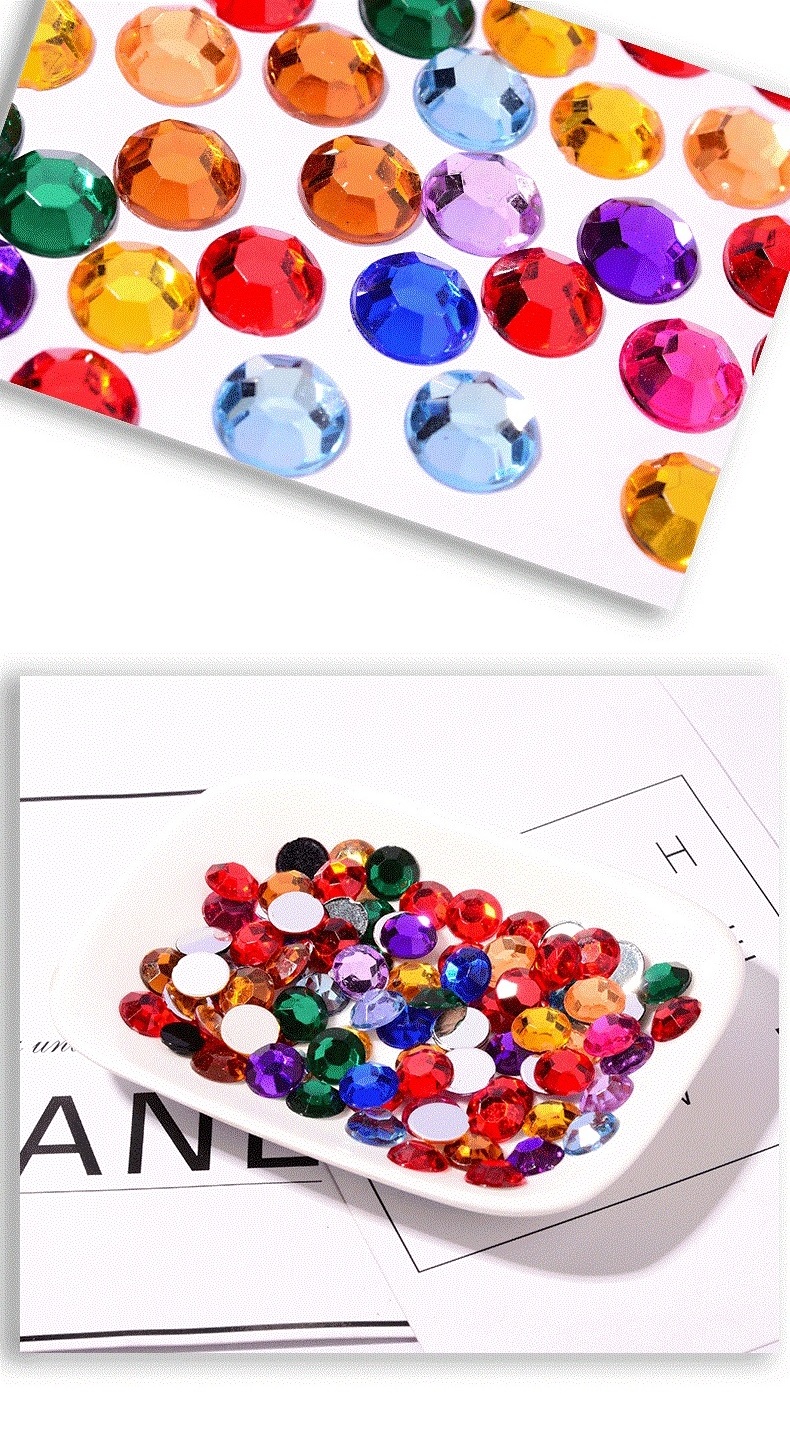 not self-adhesion glue on acrylic  stones  rhinestones