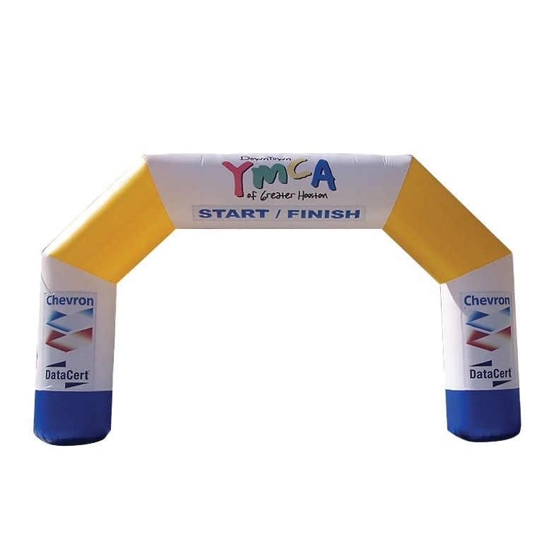 Outdoor Custom Printing Air Archracing Waterproof Air Blower Rainbow Roadside Promotion Inflatable Arch for Events