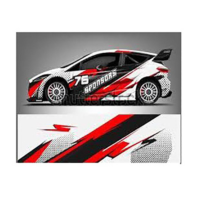 2023 Hot sale custom logo wall stickers rally car stickers decoration car wrap vinyl stickers