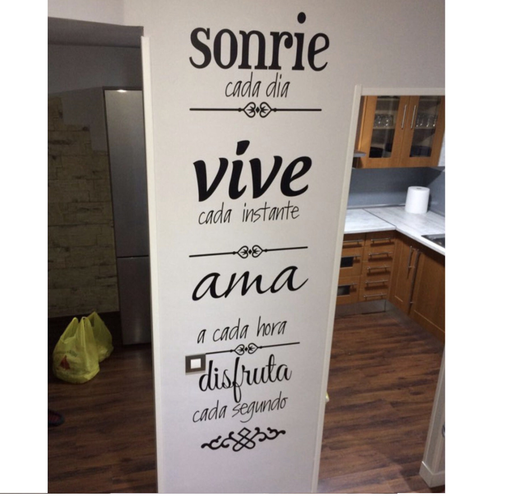 High quality spanish words quote wall sticker letter stickers