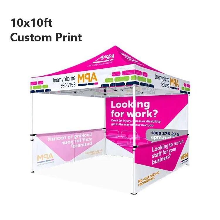 Promotional Small Size Retractable Canopy Waterproof 10x10ft 3x3m Pop up Outdoor Tent For Custom Wholesale