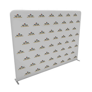 Custom Straight Foldable Trade Show Advertising Exhibition Display Stand Step and Repeat Backdrop Banner with Stand