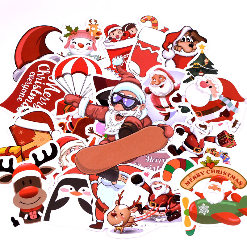 Super Decoration Custom Vinyl Christmas Window Sticker Decal