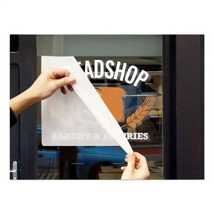 Window Transparent Sticker Advertising Cut Logo Window Decal Frosted Stickers