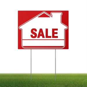 Lawn Sign Board Promotional Display Custom Logo Double Sided Pvc Foam Board for Real Estate