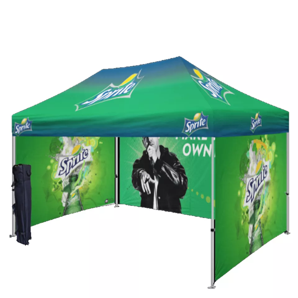 Heavy Duty 10x20ft Canopy Tent Folding Pop Up Tent Instant Custom Trade Show Tent with Durable Sidewalls