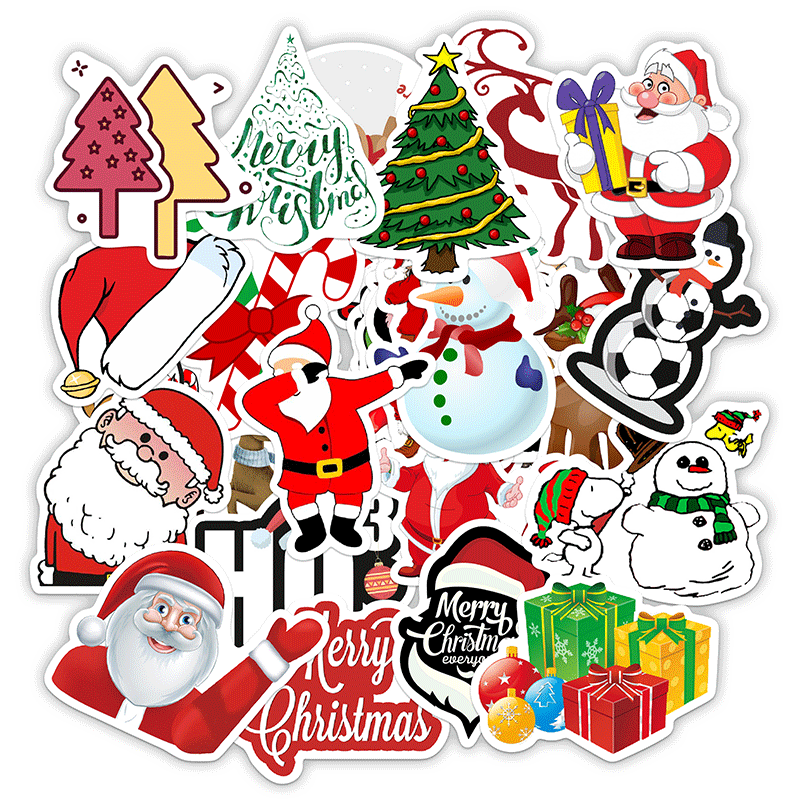 Super Decoration Custom Vinyl Christmas Window Sticker Decal