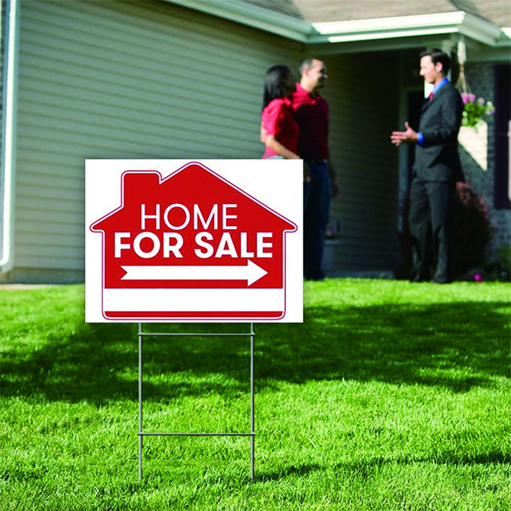 Lawn Sign Board Promotional Display Custom Logo Double Sided Pvc Foam Board for Real Estate