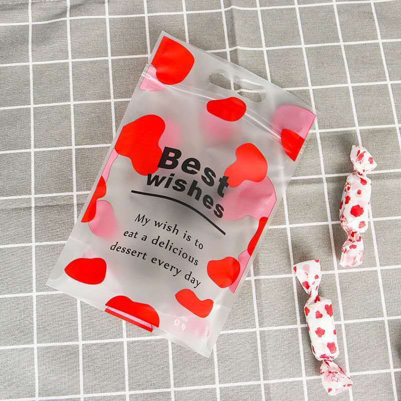 custom printed stand up candy packing bags with zipper lock