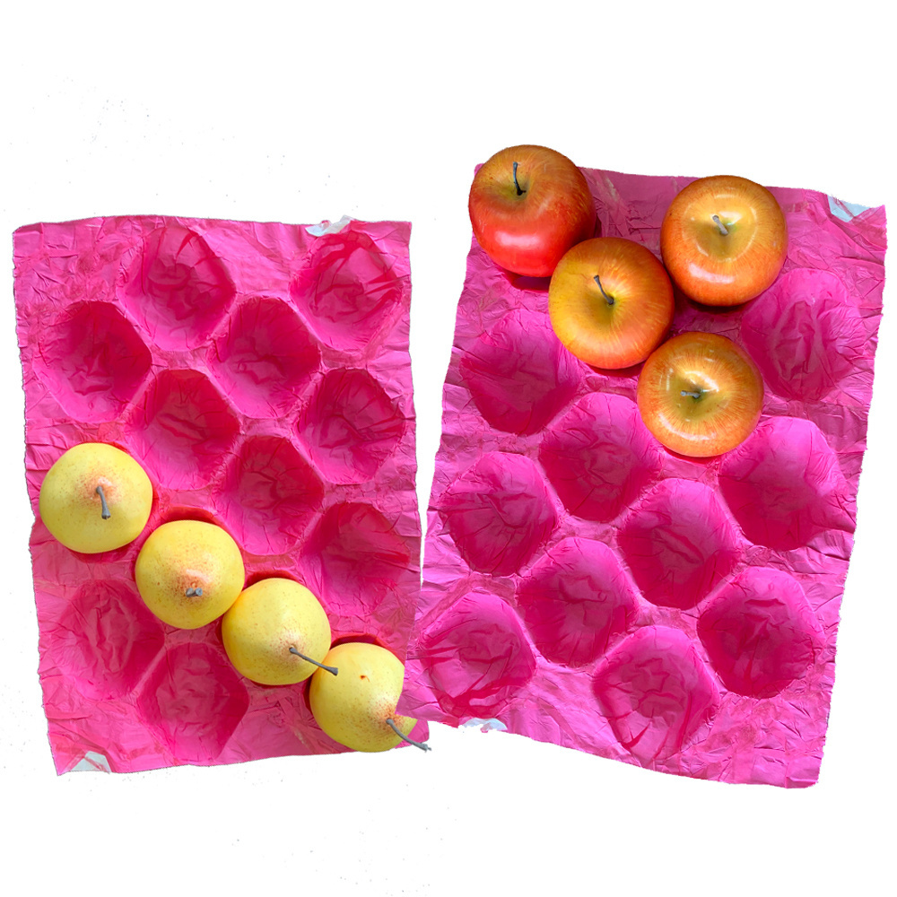 Paper Pulp Fruit Tray Liner Stone Fruit Colorful Paper Tray Packaging