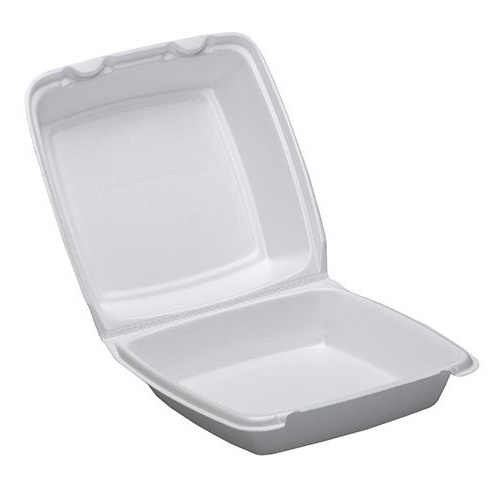 Single Compartment Biodegradable Disposable Food Container PLA Foam Box To Go