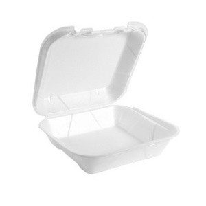 Single Compartment Biodegradable Disposable Food Container PLA Foam Box To Go