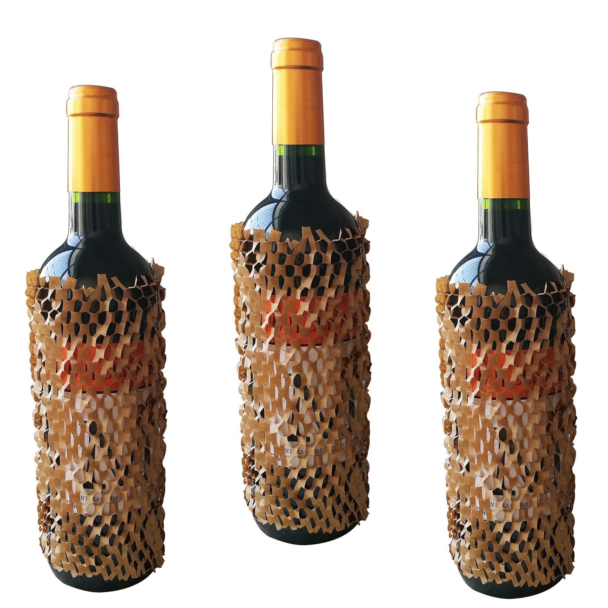 New 20x8cm wine bottle protective honeycomb paper packing net