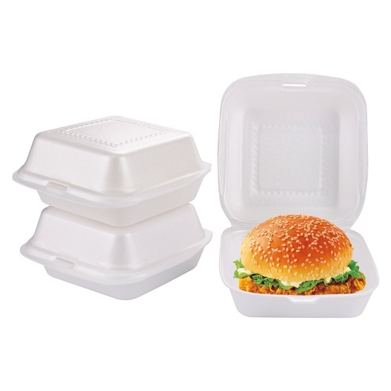 Single Compartment Biodegradable Disposable Food Container PLA Foam Box To Go