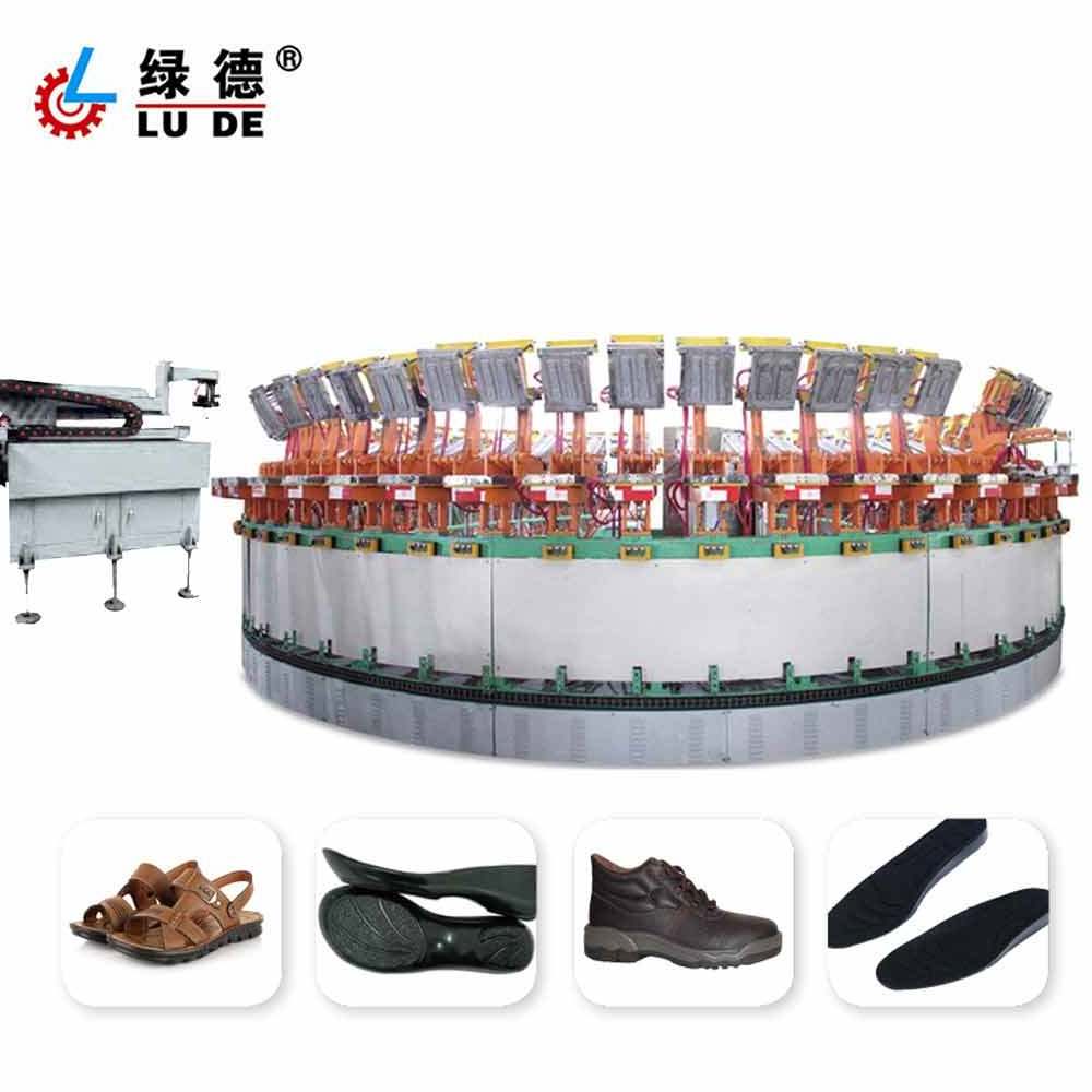 36/42/48/60 Stations Automatic PU Shoe insole and outsole Molding Machine and Production Line