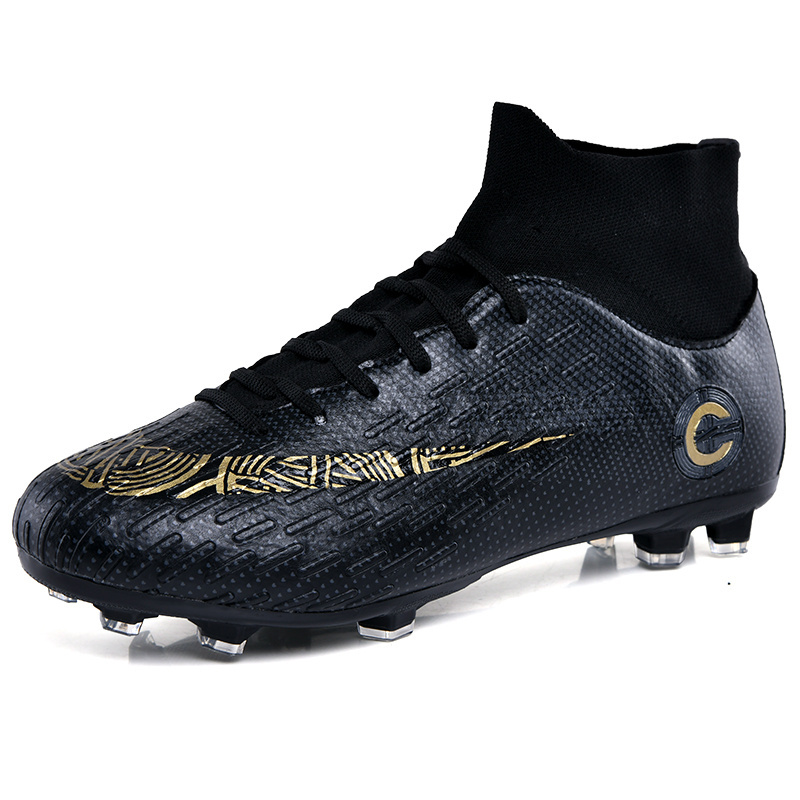 New Football Boots Man Soccer Shoes Artificial Grass FG dream speed Superfly High Ankle Kids Crampons Outdoor Sock Cleats Shoes