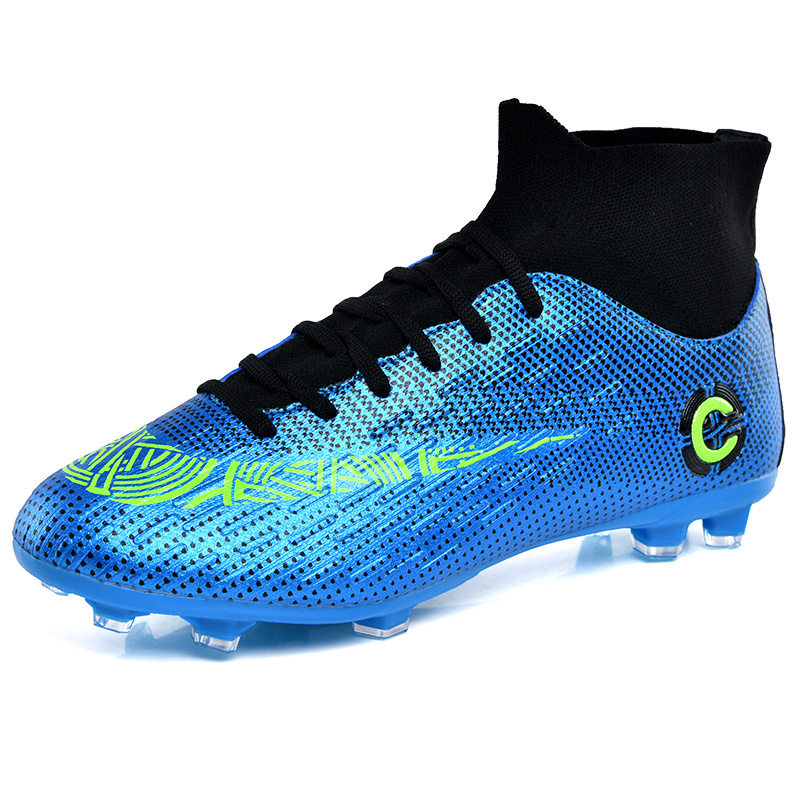 New Football Boots Man Soccer Shoes Artificial Grass FG dream speed Superfly High Ankle Kids Crampons Outdoor Sock Cleats Shoes