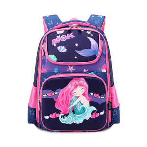 Wholesale Lightweight Primary Anime School Bag Customized Student Safty Strip Fluorescence School Bags Mochilas