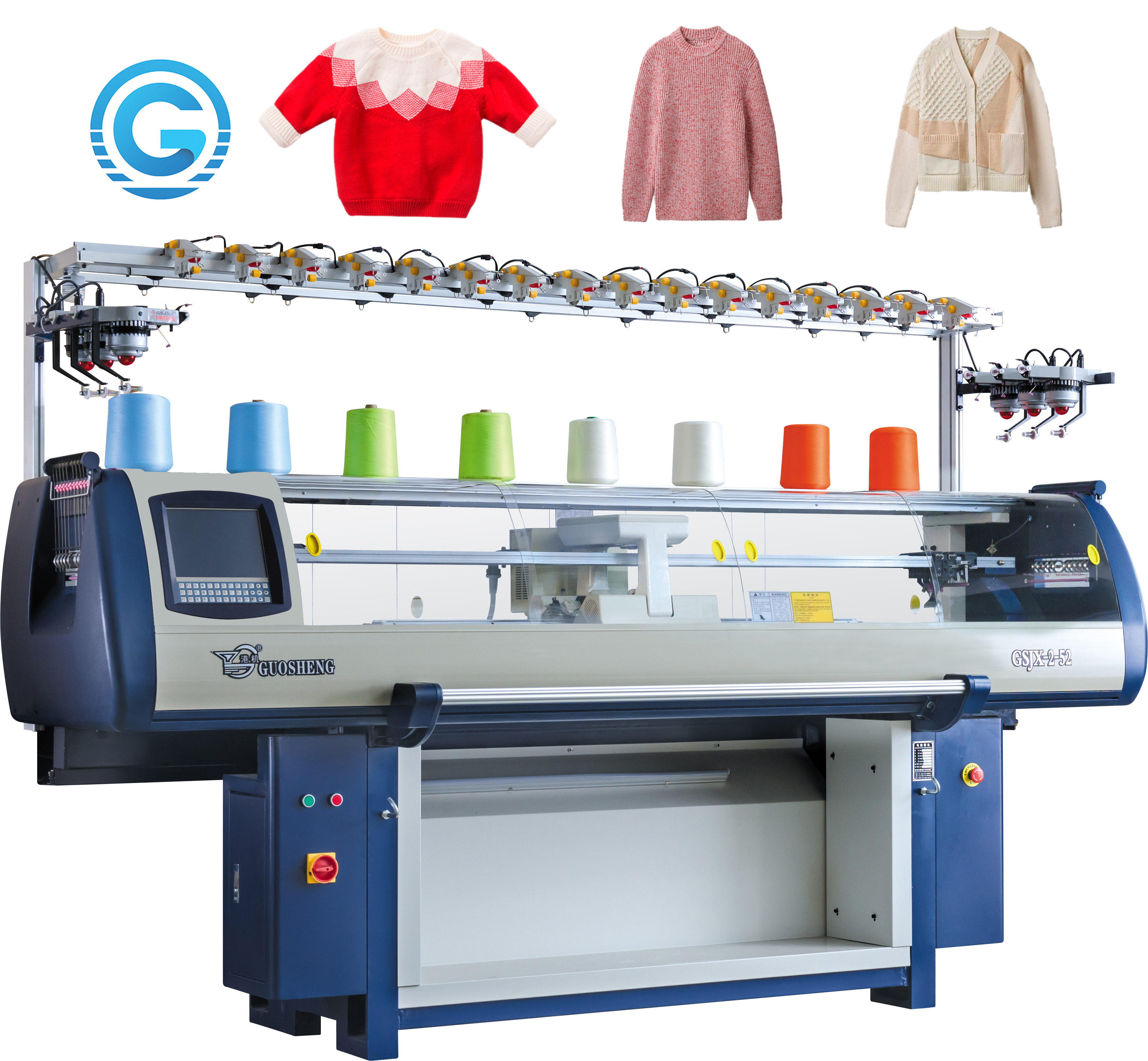 1.2m/s production capacity and yes computerized fully automatic jacquard pattern sweater knitting machine