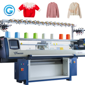 1.2m/s production capacity and yes computerized fully automatic jacquard pattern sweater knitting machine