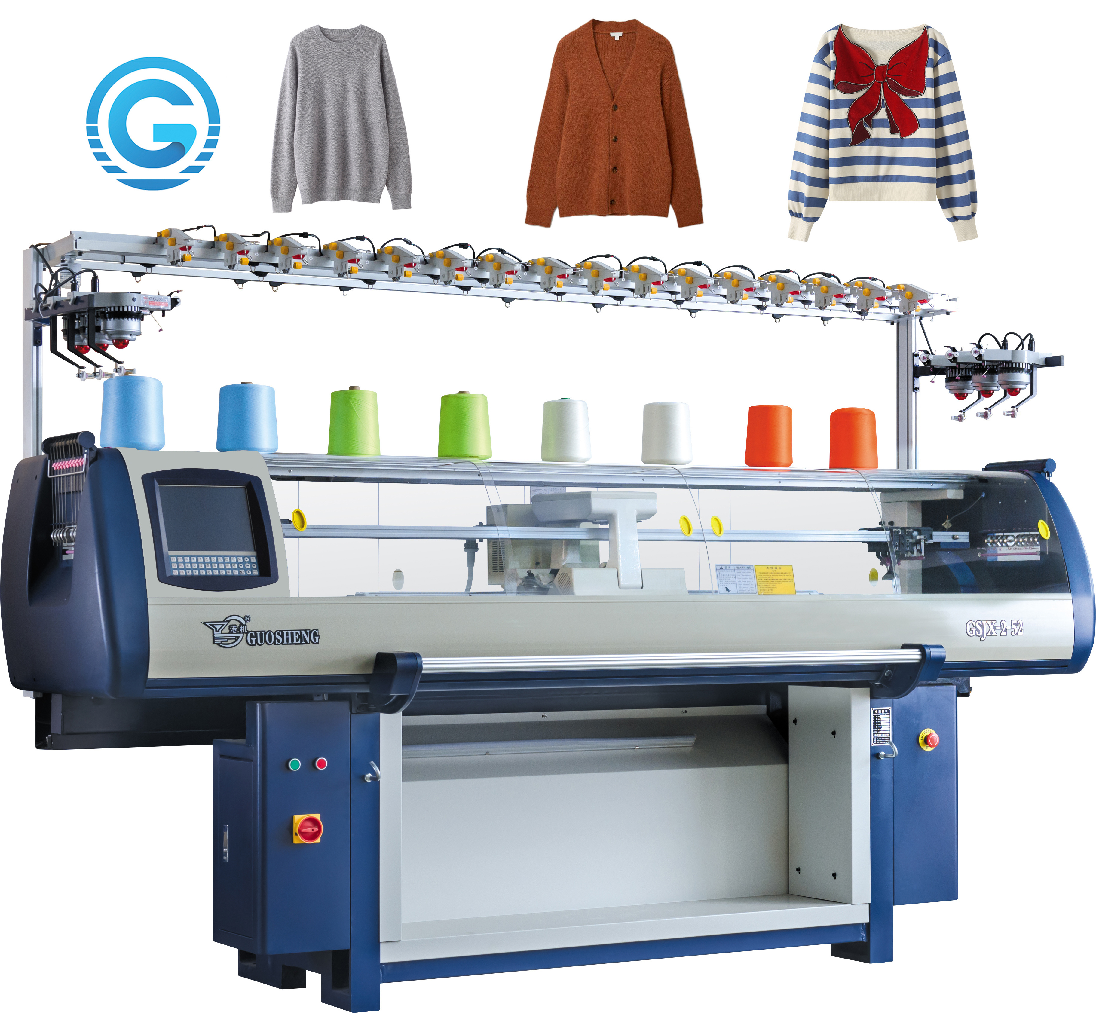 computerized fully automatic jacquard pattern flat sweater knitting machine