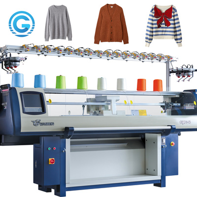 computerized fully automatic jacquard pattern flat sweater knitting machine