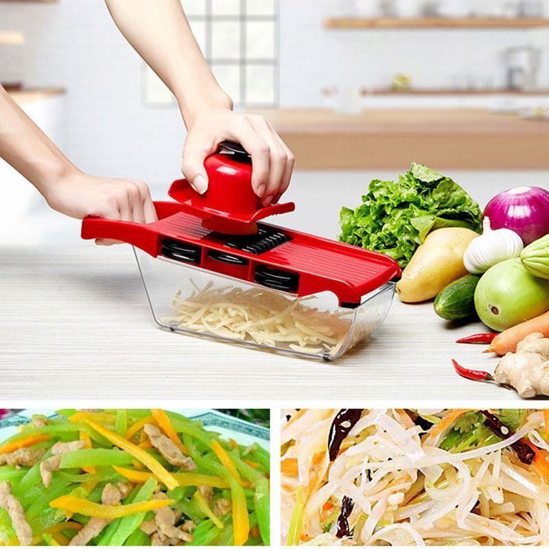 Vegetable Cutter Slicer Vegetable Cutter With Stainless Steel Blade Manual Potato Peeler Carrot Grater Dicer Mandoline Slicer