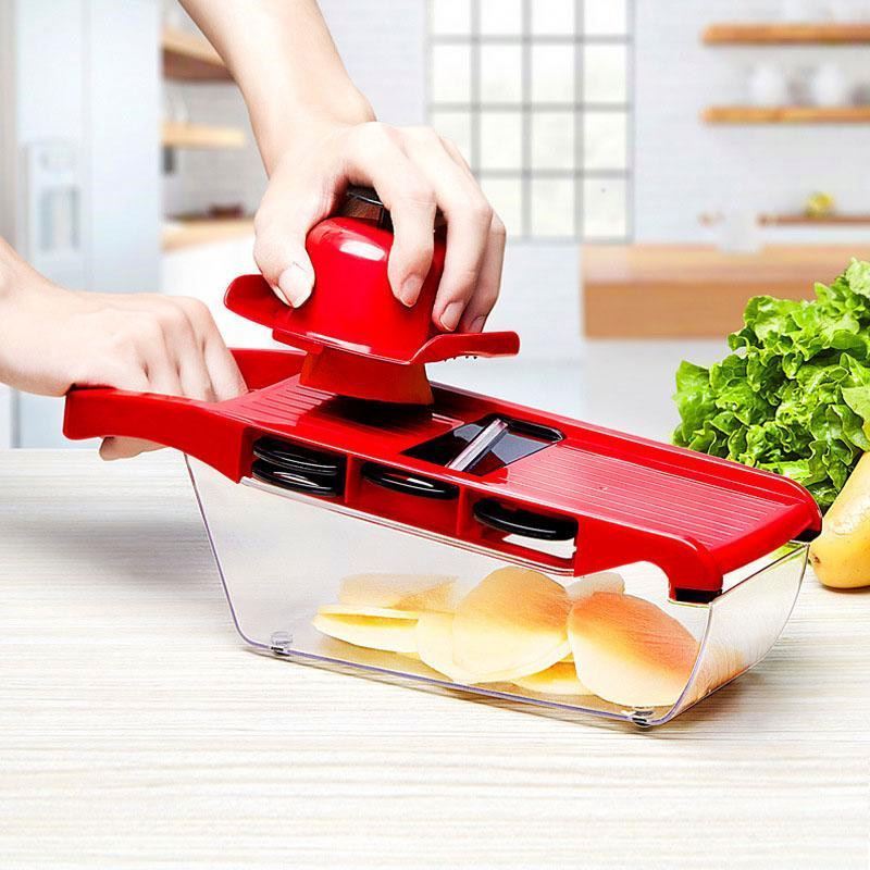 Vegetable Cutter Slicer Vegetable Cutter With Stainless Steel Blade Manual Potato Peeler Carrot Grater Dicer Mandoline Slicer