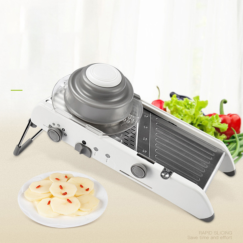 Vegetable Cutter Slicer Food Chopper French Fry Onion Chopper Potato Shredder With Container