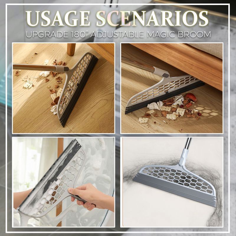 Multifunctional Magic Broom, Magic Broom Sweeper Bathroom Wipers for Scraping Broom Sweeper for Kitchen