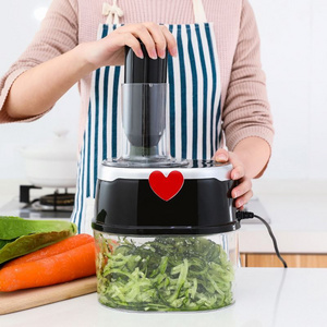 Kitchen 4 in 1 electric potato cucumber chopper one touch rotary vegetable slicer multi-function vegetable salad grater