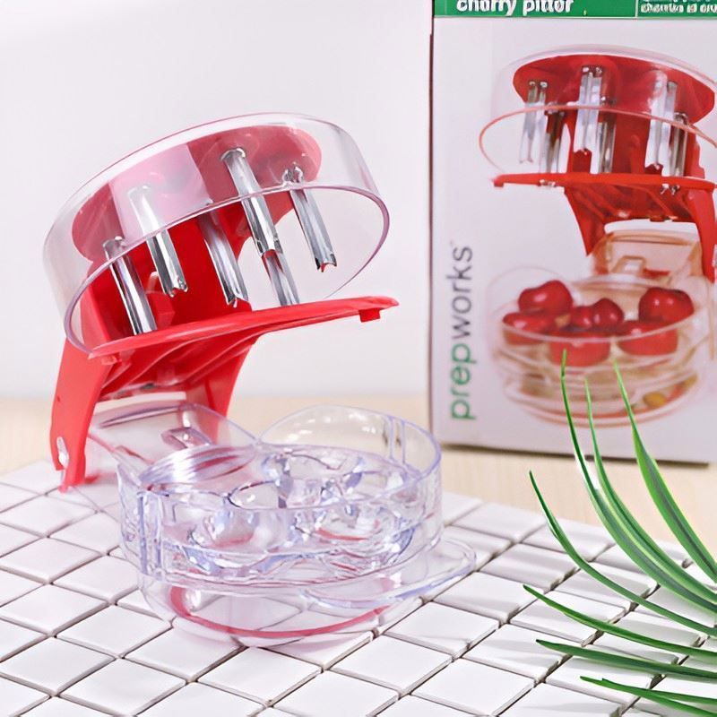 Quickly pit up to 6 cherries at once Easy Kitchen Tool Olive Pitter Progressive Cherry Pitter