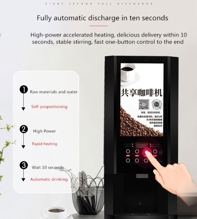New Type Desktop Commercial Coffee Vending Machine For Sale